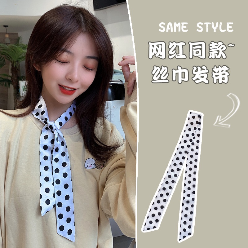 Băng đô cài tóc ruy băng dài phong cách Trung Hoa cổ điển cho nữ