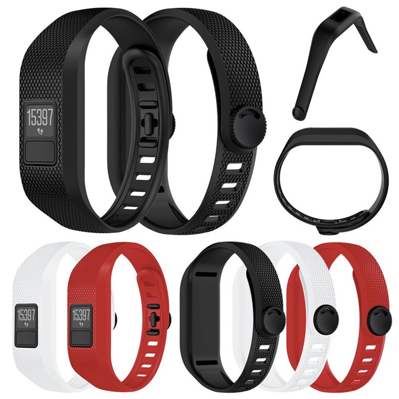 Dây Đeo Silicon Mềm Thay Thế Cho Đồng Hồ Thông Minh Garmin Vivofit 3