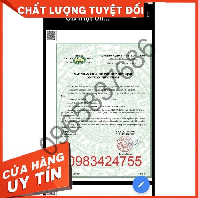 Mật ong chanh Hàn Quốc - Citron Honey Tea (1kg)