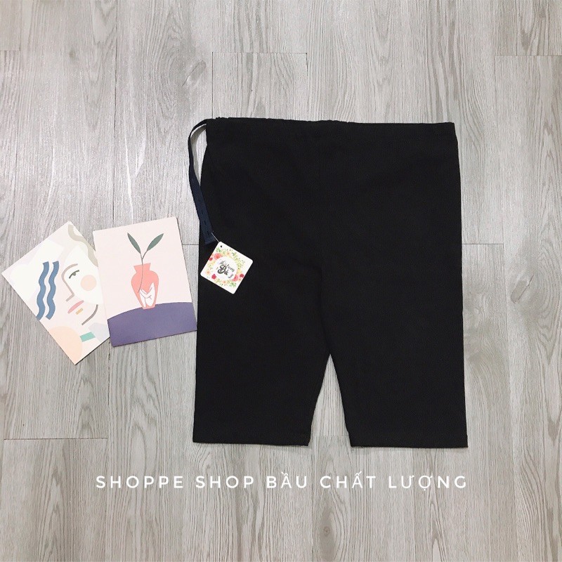 QUẦN LEGGING ĐÙI BẦU CÓ CHỈNH BỤNG CHẤT COTTON BOZIP ĐẸP