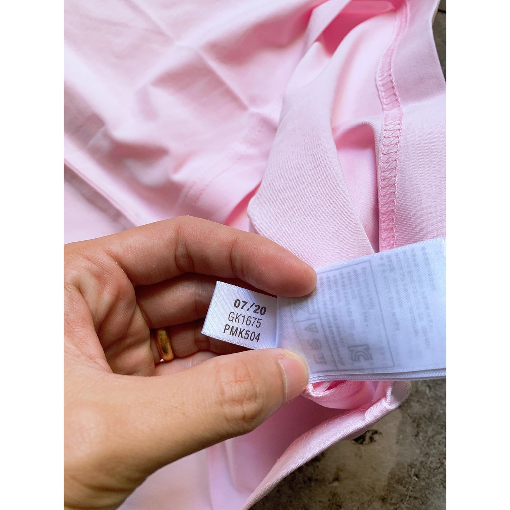 (HÀNG XUẤT XỊN) Áo das hồng 3 sọc 271 CLFN 3-STRIPES TEE IN PINK Made in Cambodia full tag code  Size XS S M L