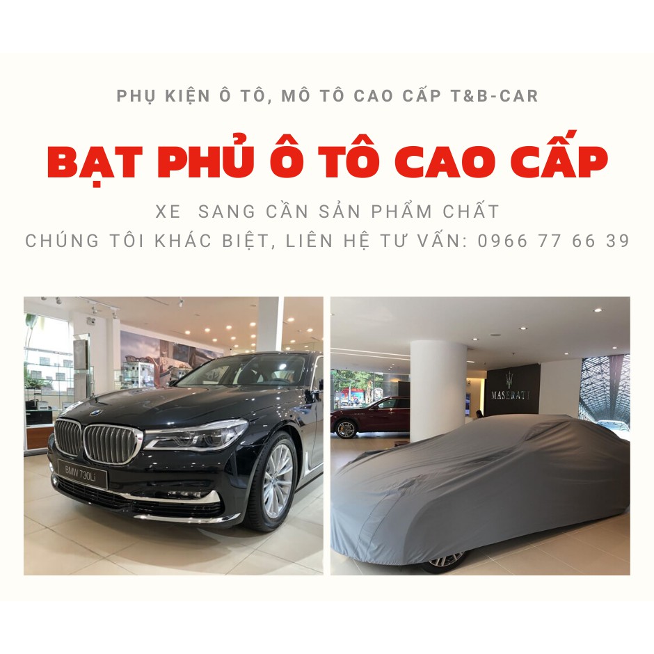 Bạt phủ xe ô tô bán tải cao cấp vải dù 2 da.