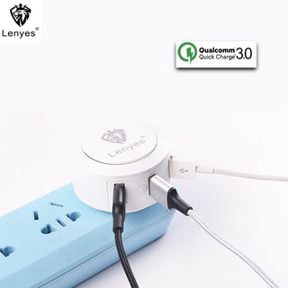 Bộ Sạc Nhanh Type-C Lenyes LCH3U-3 cổng USB