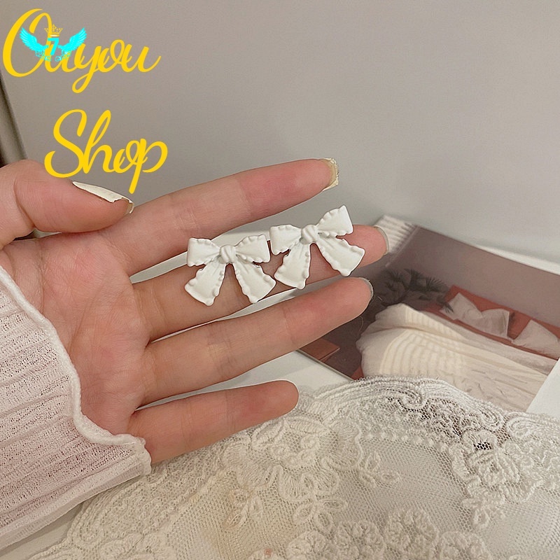 Đôi Bông Tai Hình Nơ Dễ Thương Thời Trang Mùa Hè Dành Cho Nữ