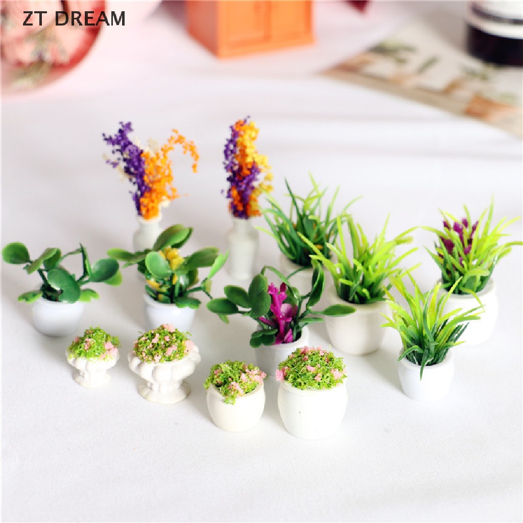 Chậu Cây Mini 12 Kiểu 1: 12 Thân Thiện Với Môi Trường Trang Trí Nhà Búp Bê 07