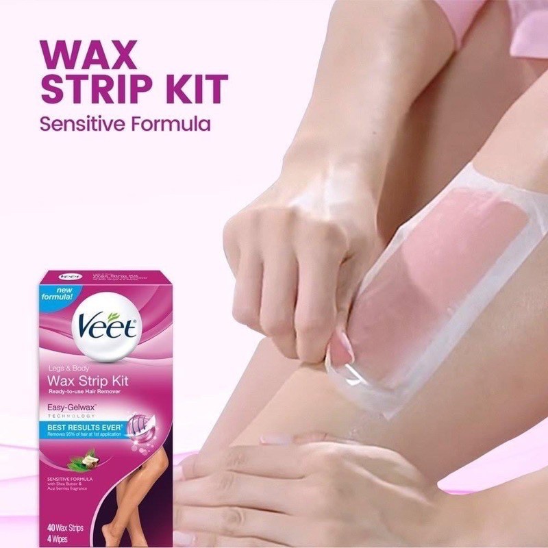 Miếng dán wax lông body veet 10 miếng wax tặng kèm 2 gói dưỡng sau wax (hàng nội địa nga có bill) | BigBuy360 - bigbuy360.vn