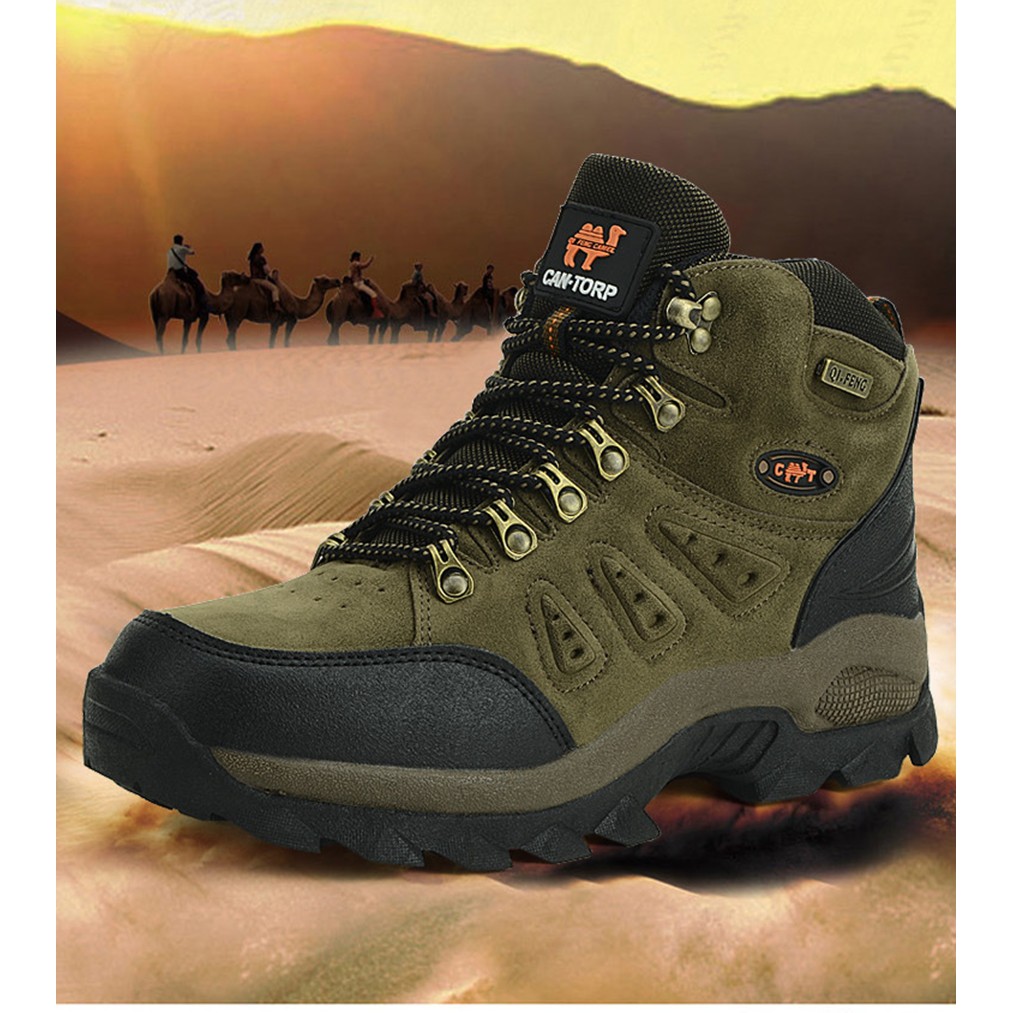 HOT-Hàng Chuẩn- Giày Leo Núi Cổ Cao Chống Trượt Chất Lượng Cao Cho Nam-Nữ - FYT011