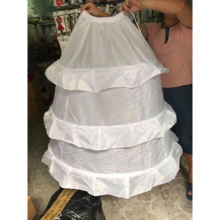 Phụ kiện cưới giang - Tùng xoè váy cưới 3 tầng không lưới hàng sản xuất tại việt namTH
