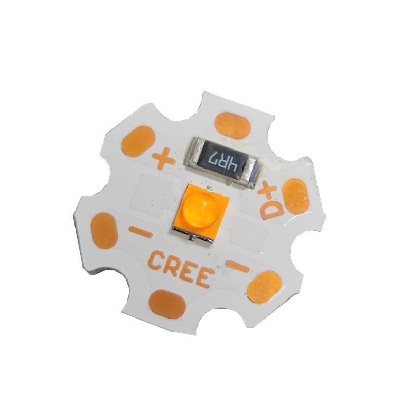 Set 10 Đèn LED Hạt Cườm 3V 5V 3W 3535 + Đế 20mm Ánh Sáng Trắng / Vàng Ấm