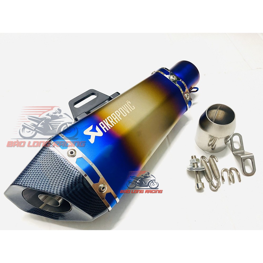 Pô Akrapovic lục giác 7 màu