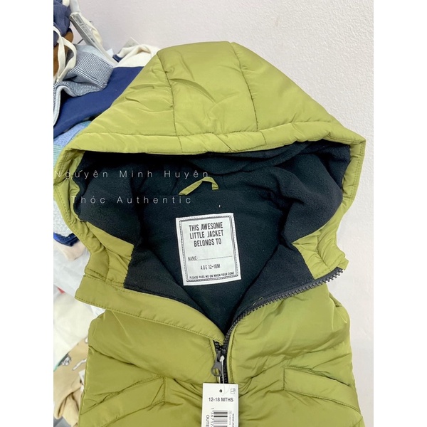 Áo phao gile cho bé hàng auth săn sale các hãng