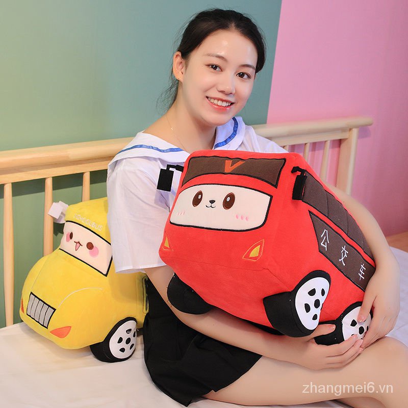 Gối ôm nhồi bông hình xe hơi dễ thương sáng tạo
