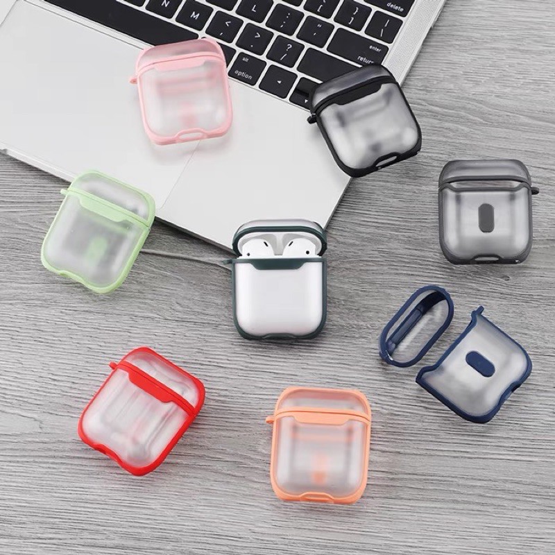 ốp tai nghe airpod1/2 - Pro viền màu màu