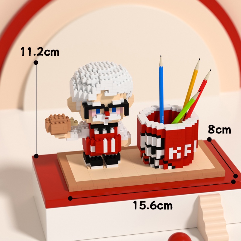 Mekonsum Đồ Chơi LEGO Lắp Ráp Bút Chì M note Phát Quang Cho Trẻ Em