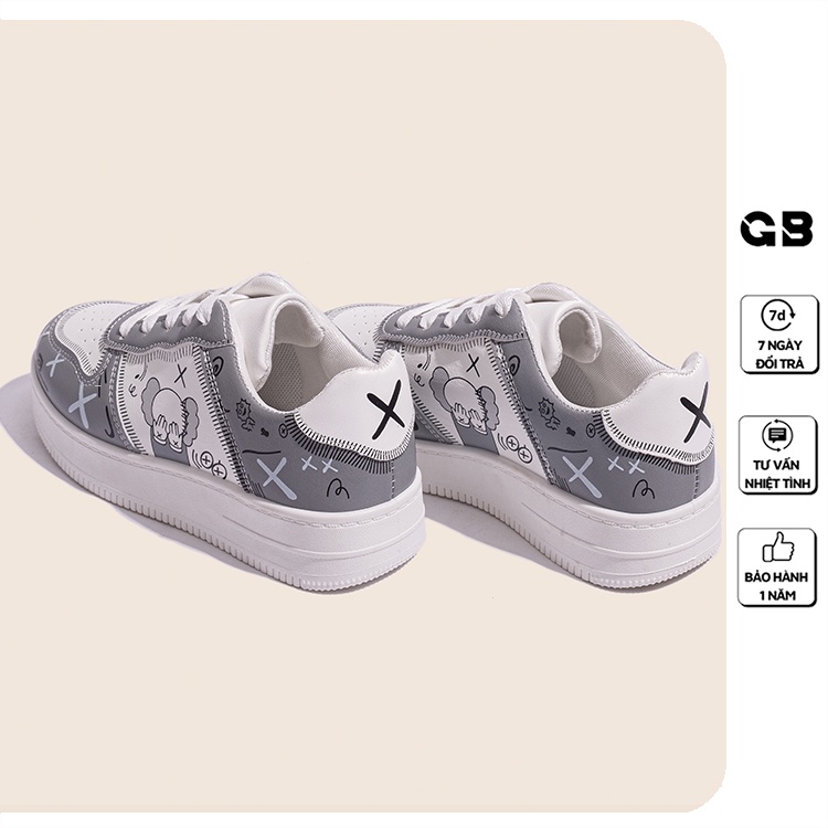 [Mã WABRMH99 giảm 12% đơn 99K]Giày Sneaker Nữ Họa Tiết Cá Tính giayBOM B1648