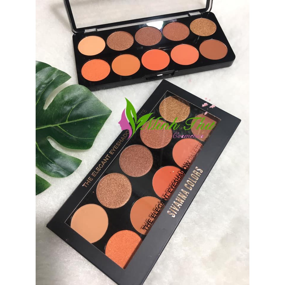 Bảng Phấn Mắt 10 ô SIVANNA COLORS The Elegant Eyeshadow Palette