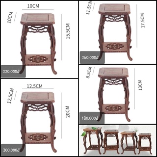 Đôn gỗ tròn đế gỗ đặt tượng thờ cúng đế bông đẹp - Nhiều cỡ