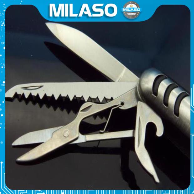 Dao đa năng MILASO dụng cụ đa năng gia đình 11 món dao, kéo, vít, dũa,... sửa chữa tiện dụng HG-001297