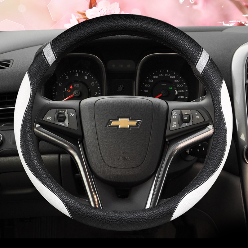 Vỏ Bọc Vô Lăng 37 38cm 15" Cho Holden Chevrolet Cruze Malibu Sail Spark Captiva Equinox Trax/Tracker AVEO Lova RV Onix