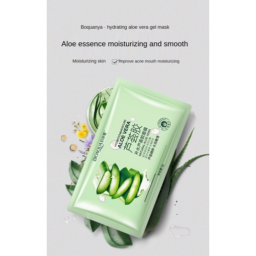 Mặt nạ ngủ lô hội Bioaqua giúp dưỡng ẩm làm sáng da che khít lỗ chân lông cấp nước Mặt nạ ngủ dưỡng ẩm Mặt nạ làm trắng