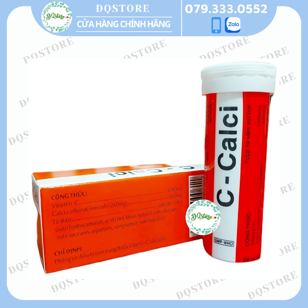 Vitamin c - calci OPC (1000mg vitamin C) sủi tăng đề kháng - hộp 10 viên