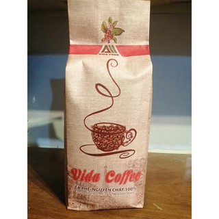 Cà phê rang mộc Vida Food, 100% cà phê Robuta vùng Tây nguyên- 2 bịch zip 500gr