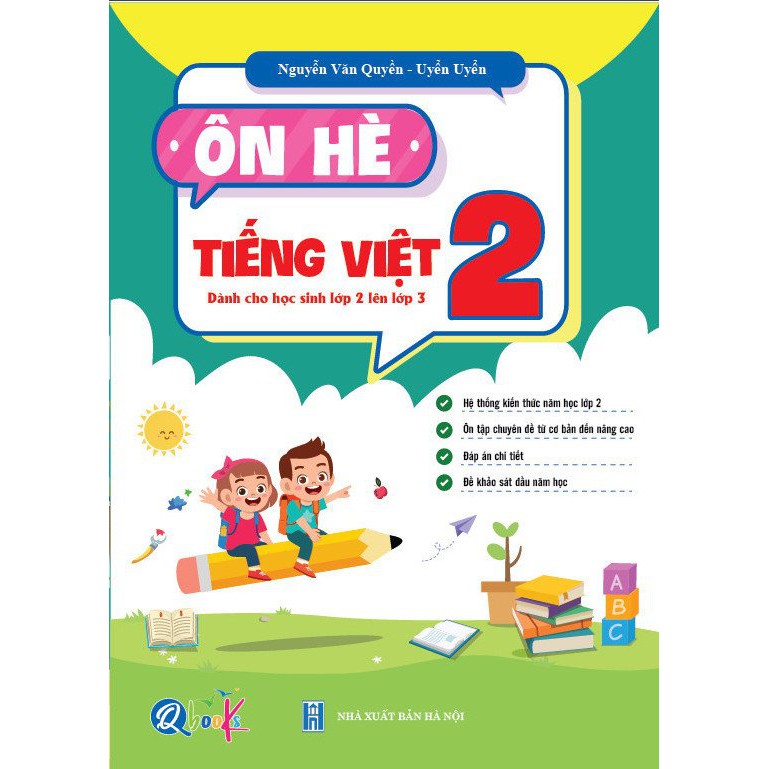 Sách Combo Ôn Hè Toán và Tiếng Việt 2 Dành cho học sinh lớp 2 lên 3 (2 cuốn)