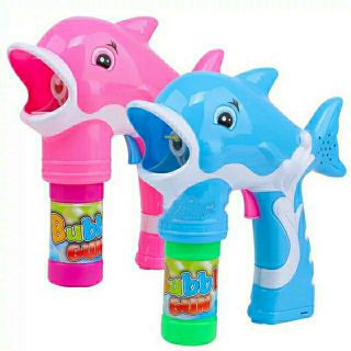 Đồ Chơi Bắn Bong Bóng Hình Cá Có Nhạc, đèn