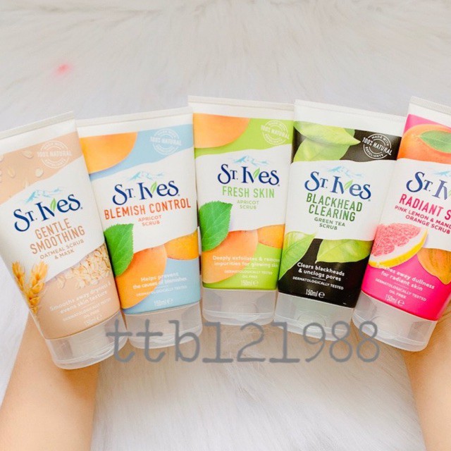 Sữa Rửa Mặt Tẩy Tế Bào Chết ST.IVES SCRUB 170g - 150g Mẫu mới