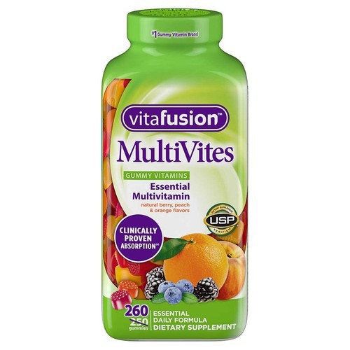 hộp đựng 260 viên kẹo dẻo bổ sung vitamin tổng hợp Vitafusion MultiVites