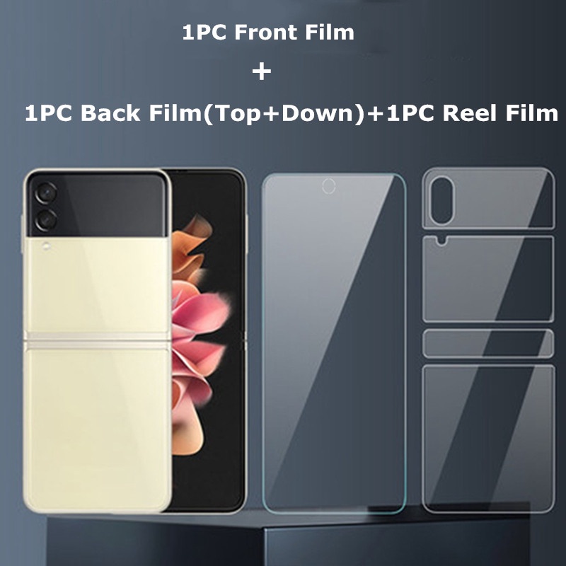 Miếng Dán Cường Lực Bảo Vệ Camera 3 Trong 1 Cho Samsung Galaxy Z Flip 4 Z Flip4 Kính