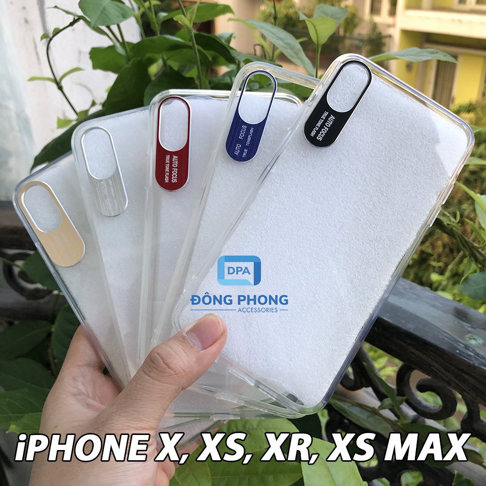 Ốp Lưng iPhone X / XS / XR / XS MAX Viền Nhôm Bảo Vệ Camera Siêu Đẹp
