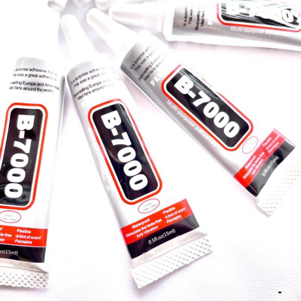 Keo Dán Đa Năng Tuýp Nhỏ 15ml B7000, Dán Vải, Dán Đá, Dán Hạt Cườm