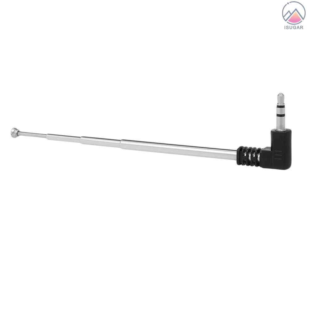 Ăng-ten đài FM cổng 3,5 mm có thể thu vào 4 đoạn hình chữ L 240mm | BigBuy360 - bigbuy360.vn