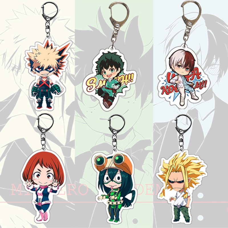 Móc khóa nhựa acrylic hình nhân vật My Hero Academia