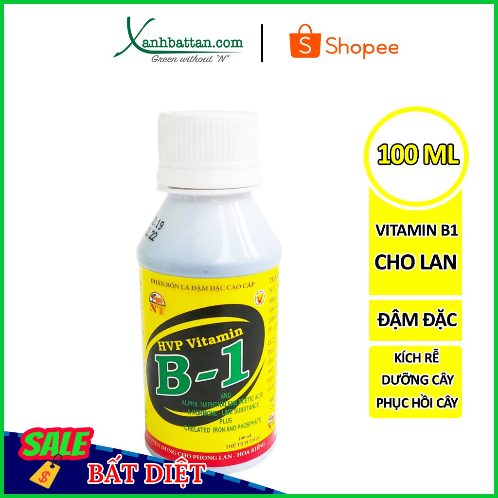 Chế Phẩm HVP Vitamin B1 Dùng Cho Phong Lan Chai 100 ml