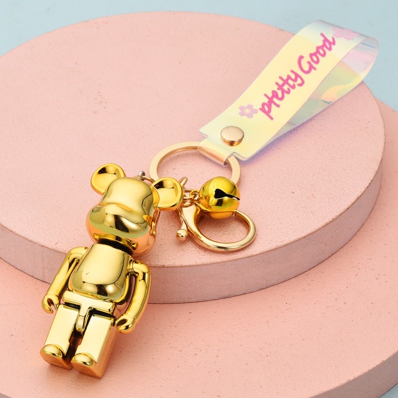 Móc Khóa Cute KOBI Cao Cấp, Hình Gấu Hàn Quốc Mạ Vàng Bạc Hot Trend Tiktok. Móc Khóa Phụ Kiện Túi Xách