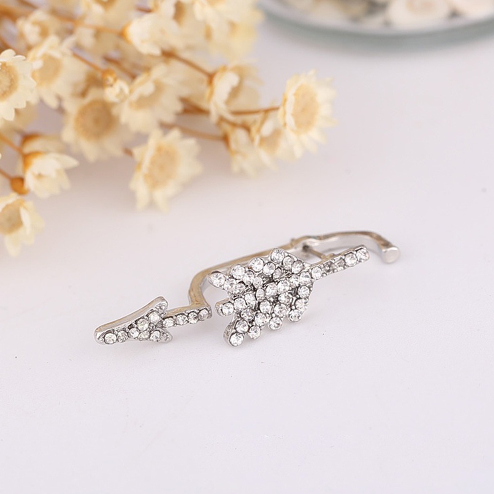 Khuyên tai hình mũi tên đính đá thời trang cá tính cho nữ