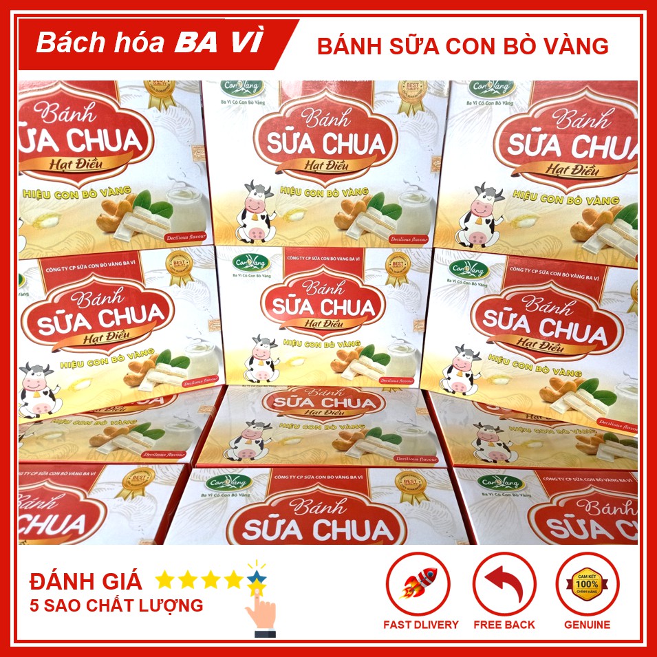 Bánh Sữa Chua Nhân Hạt Điều Con Bò Vàng Ba Vì 300g