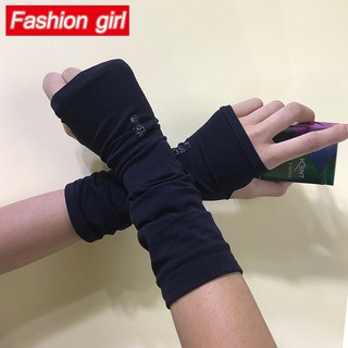 Đôi Găng Tay Chống Nắng Bằng Lụa Mát Phong Cách Harajuku Retro