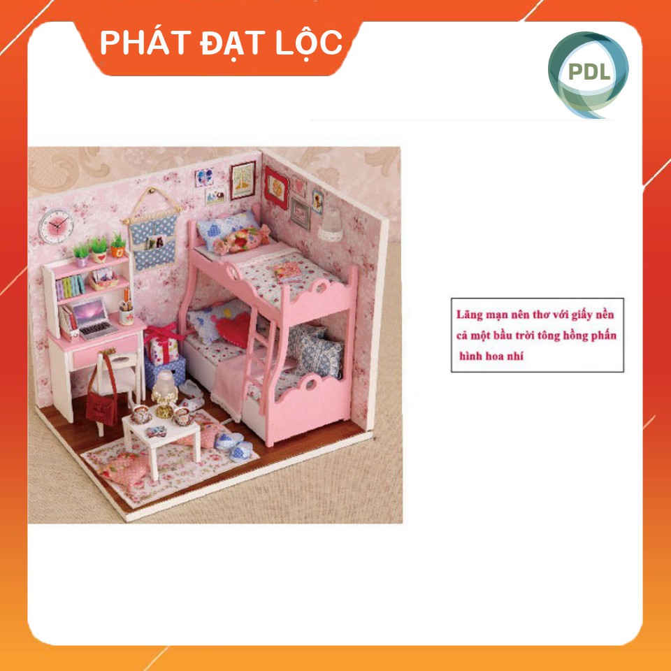 [Bản Mới Nhất] Mô Hình Lắp Ghép DIY Phòng Ngủ Bằng Gỗ Dễ Thương 👧 Phát Đat Lộc 👧 Tăng tính sáng tạo cho trẻ