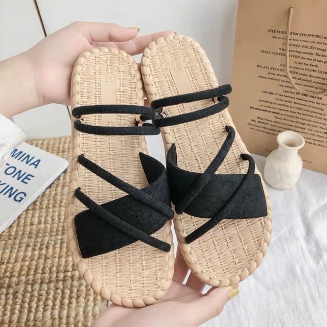 [Mã 252FASHIONSALE giảm 12% đơn 99K] Sandal cói 2 kiểu