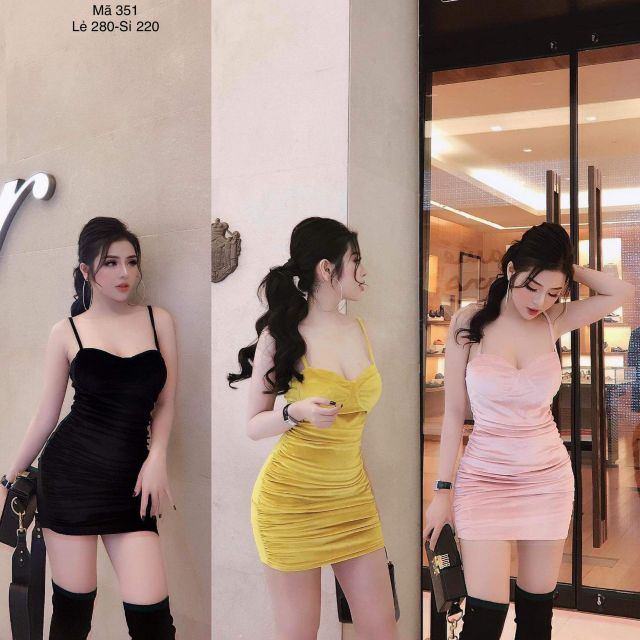 ĐẦM BODY NHUN 2 DÂY CÚP NGỰC SEXY