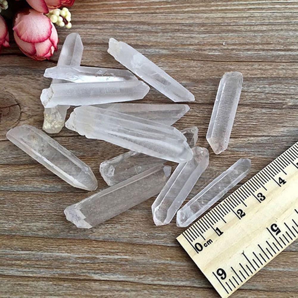 EPAY 50g Lô Tây Tạng Tự nhiên rõ ràng Crystal Crystal Quartz Điểm chấm dứt Cây đũa phép