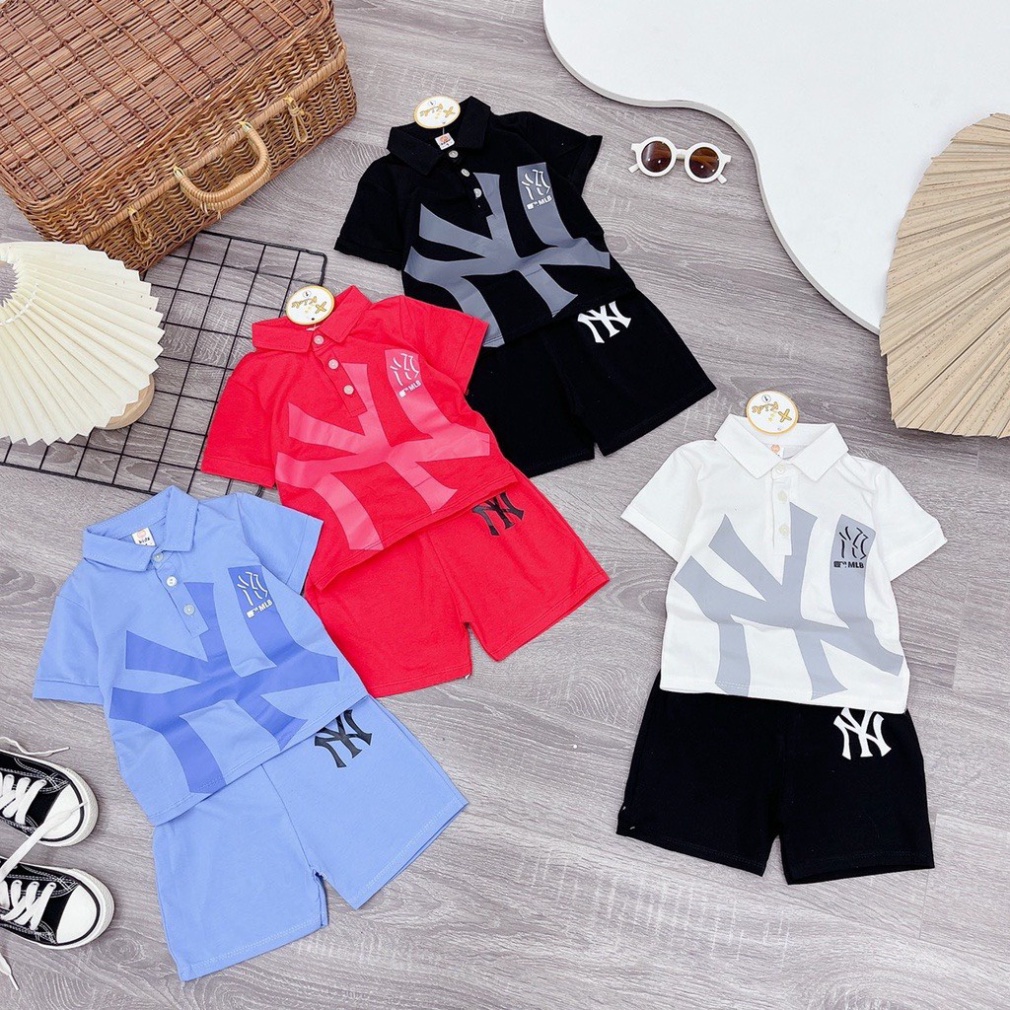 Size đại 30-40kg Bộ ngắn tay bé trai/ Bộ cộc NY thời thượng cho bé trai từ 5-40kg hàng cotton tàu cao cấp cho bé gái