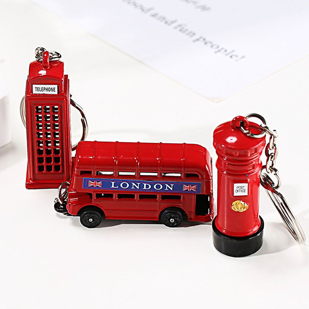 Móc khóa hình chiếc xe buýt London sáng tạo thời trang