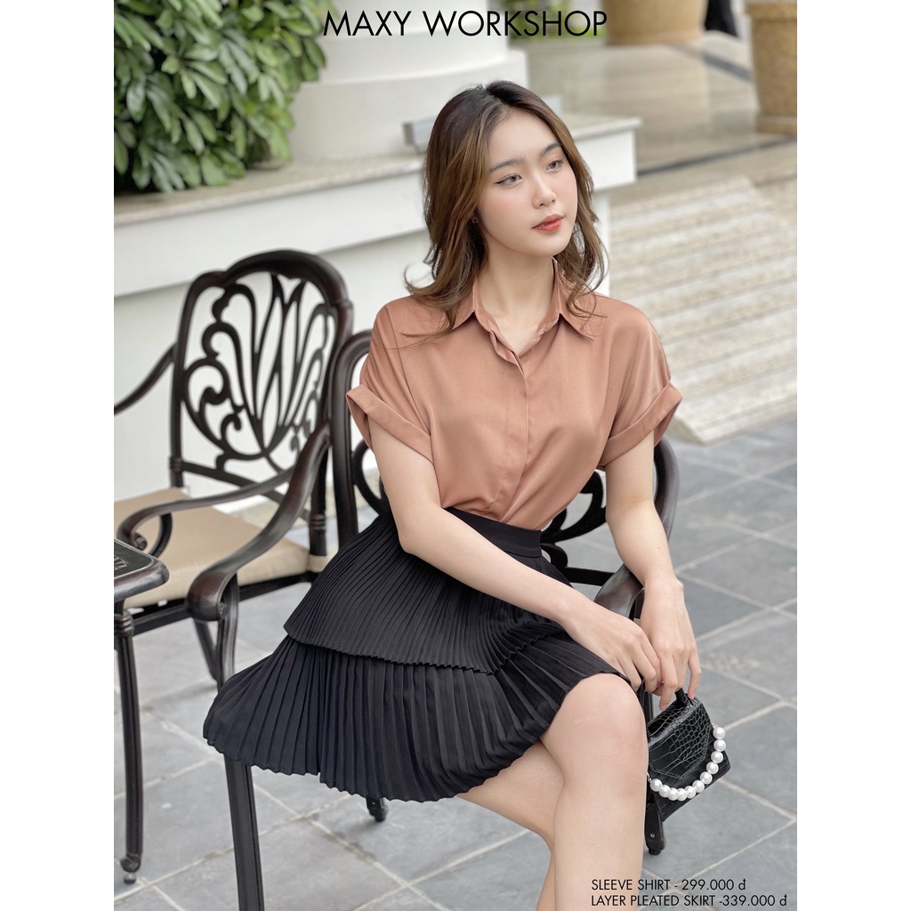Áo sơ mi ngắn tay cánh dơi sleeve shirt Maxy Workshop