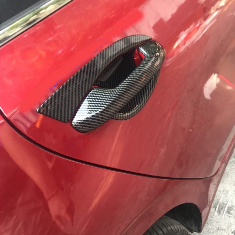 Ốp Tay Và Hõm Xe Kia Cerato 2019 2020 2021 2022 Mẫu Carbon thể thao + tặng kèm keo tăng dính