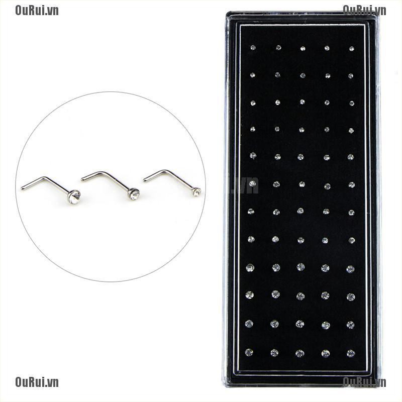 Bộ 60 Khuyên Xỏ Cơ Thể Bằng Thép Không Gỉ Cá Tính