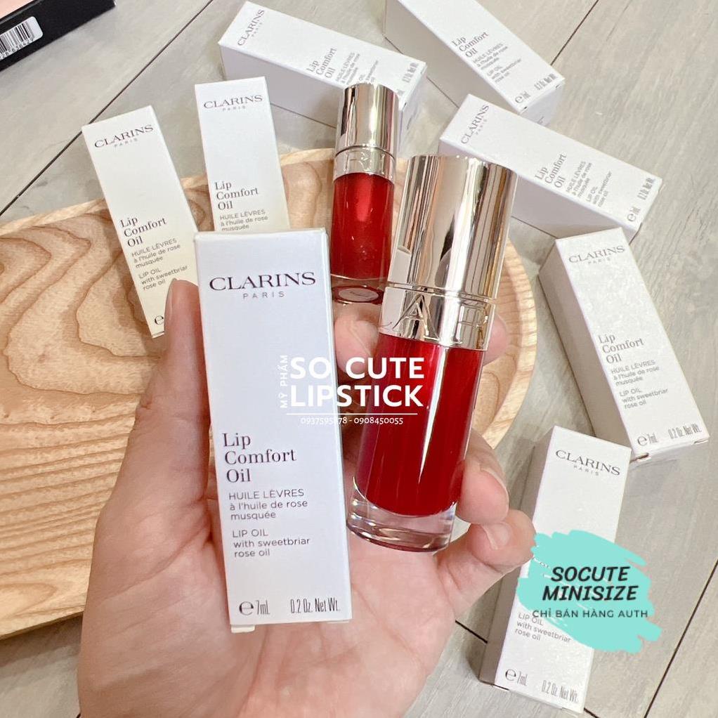 Son Dưỡng Môi Clarins Paris Instant Light Lip Comfort Oil - 003 Red Cherry